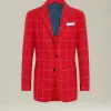 Blazer A Quadri In Cashmere Blend