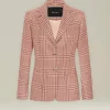 Blazer donna Sartoriale rosa in Seta e Cashmere