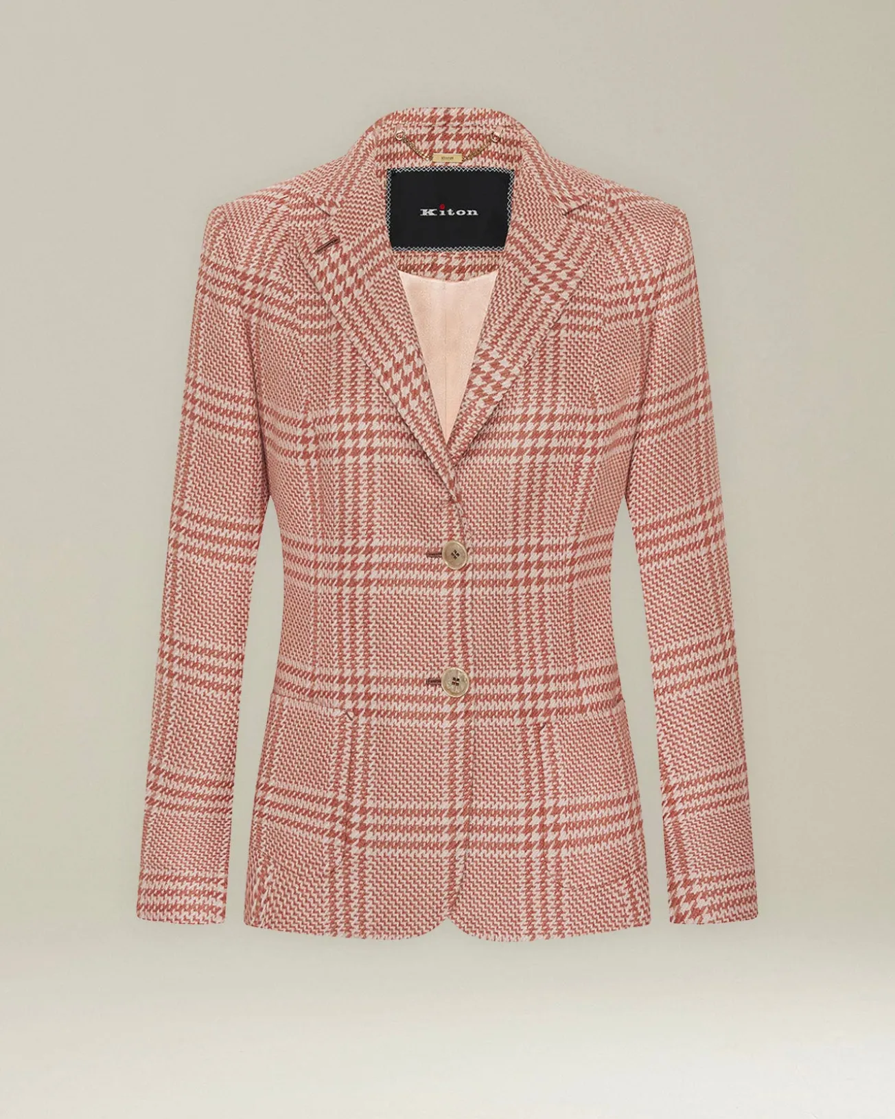 Blazer donna Sartoriale rosa in Seta e Cashmere