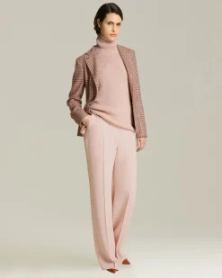 Blazer donna Sartoriale rosa in Seta e Cashmere