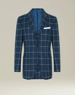 BLAZER IN MISTO CASHMERE A QUADRI
