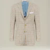 BLAZER IN MISTO CASHMERE CON MICRO-CHECK
