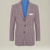 BLAZER IN MISTO CASHMERE CON MICRO-CHECK