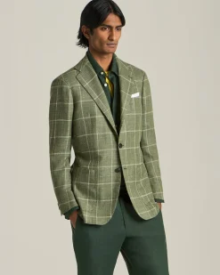 BLAZER IN MISTO CASHMERE A QUADRI