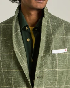 BLAZER IN MISTO CASHMERE A QUADRI