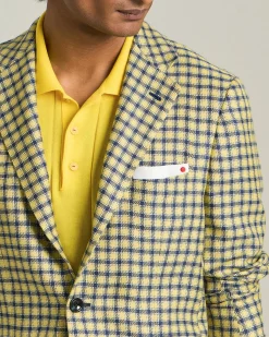 BLAZER IN MISTO CASHMERE CON MICRO-CHECK