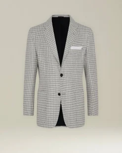 Blazer Pied de Poule in Cashmere
