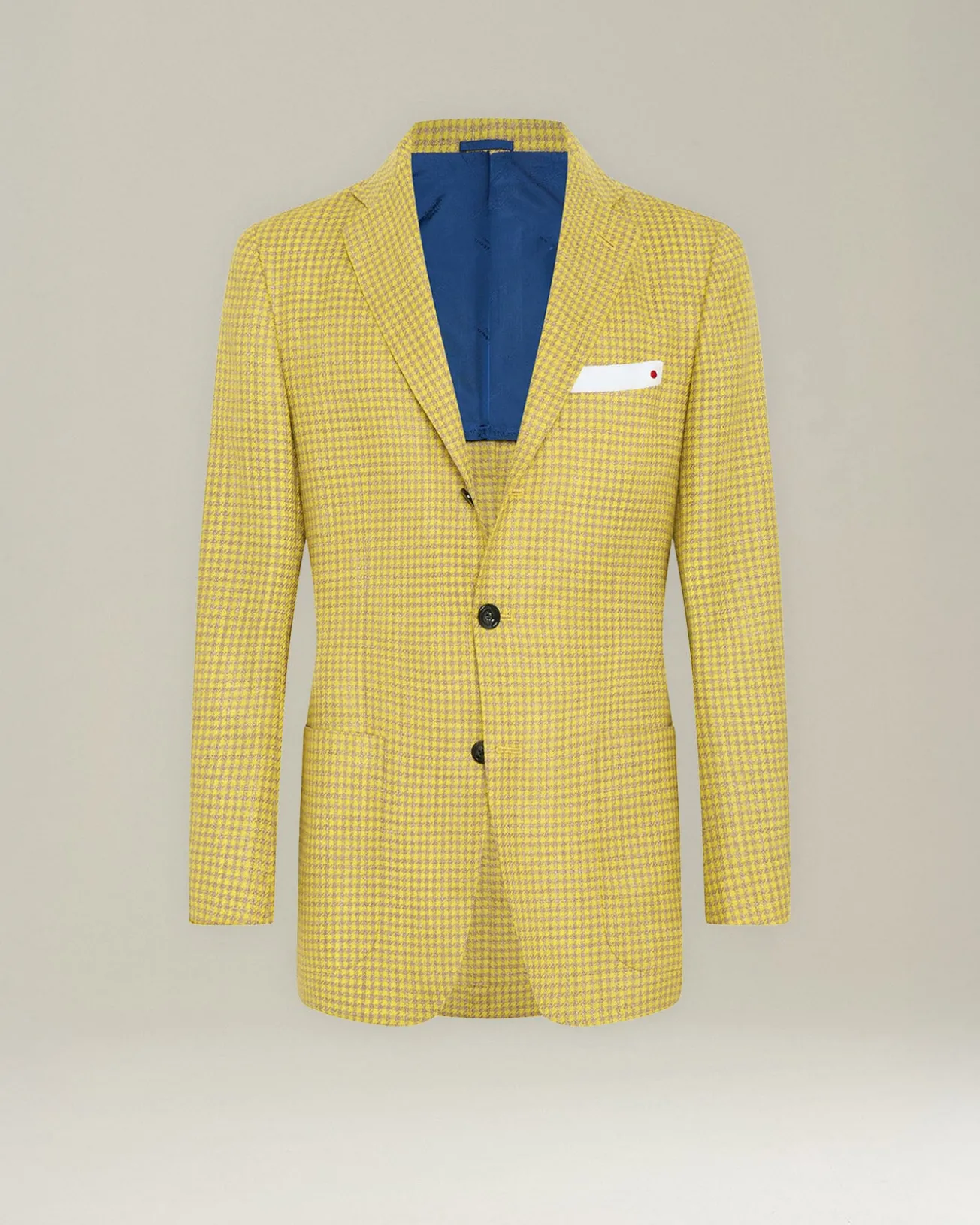 Blazer pied de poule in cashmere blend