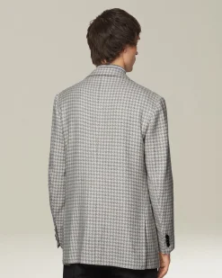 Blazer Pied de Poule in Cashmere