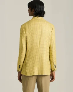Blazer pied de poule in cashmere blend