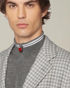 Blazer Pied de Poule in Cashmere