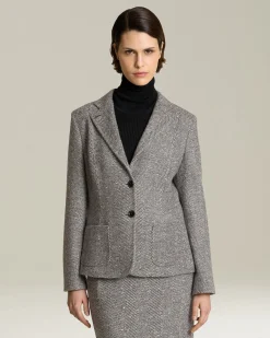 Blazer Spigato Donna in Cashmere