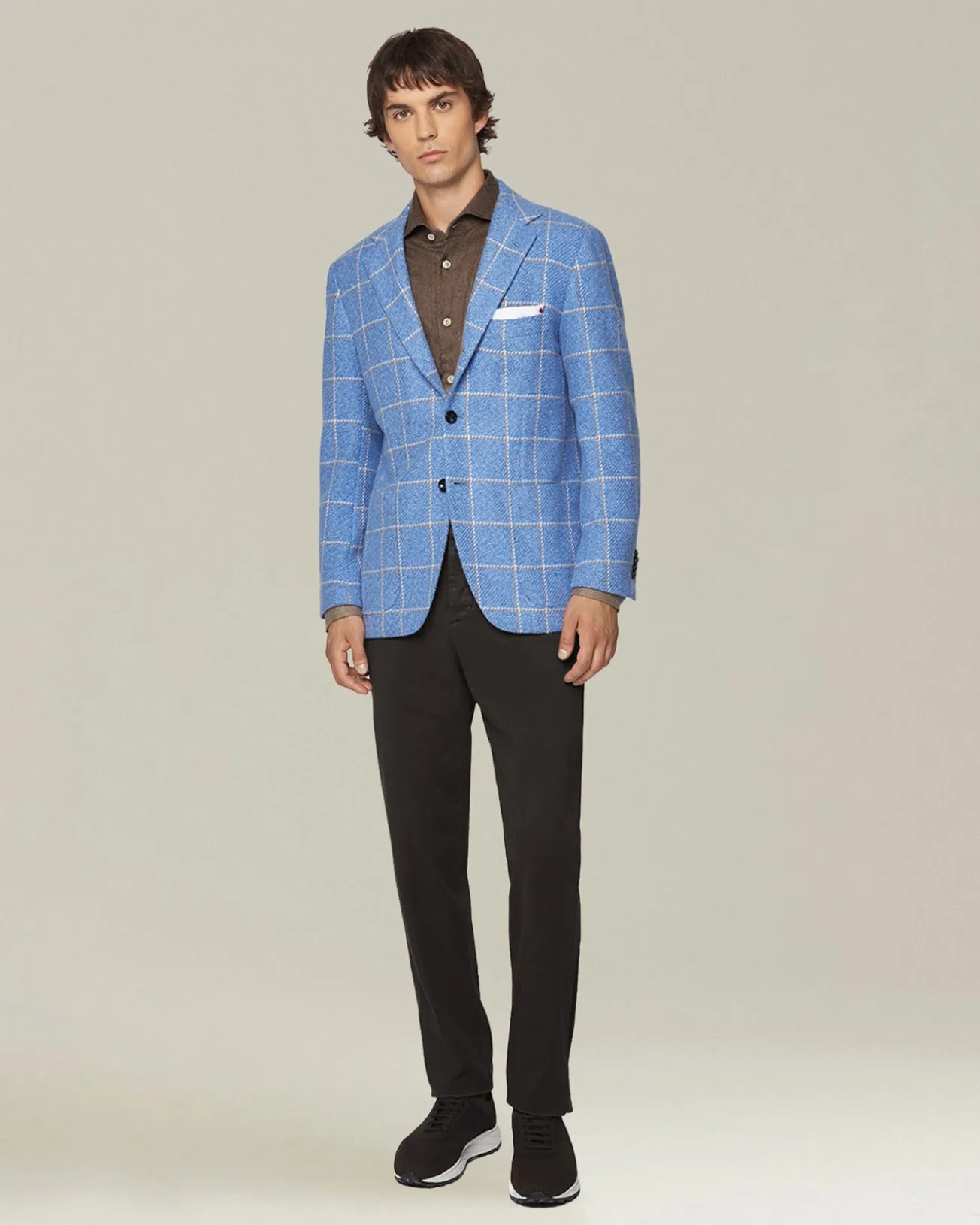 Blazer uomo Quadri in Cashmere Sartoriale