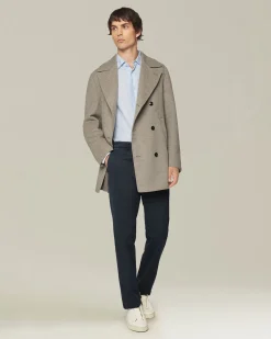 Caban in Cashmere e Lana Merino
