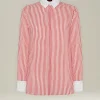 Camicia Donna Righe Cotone e Seta