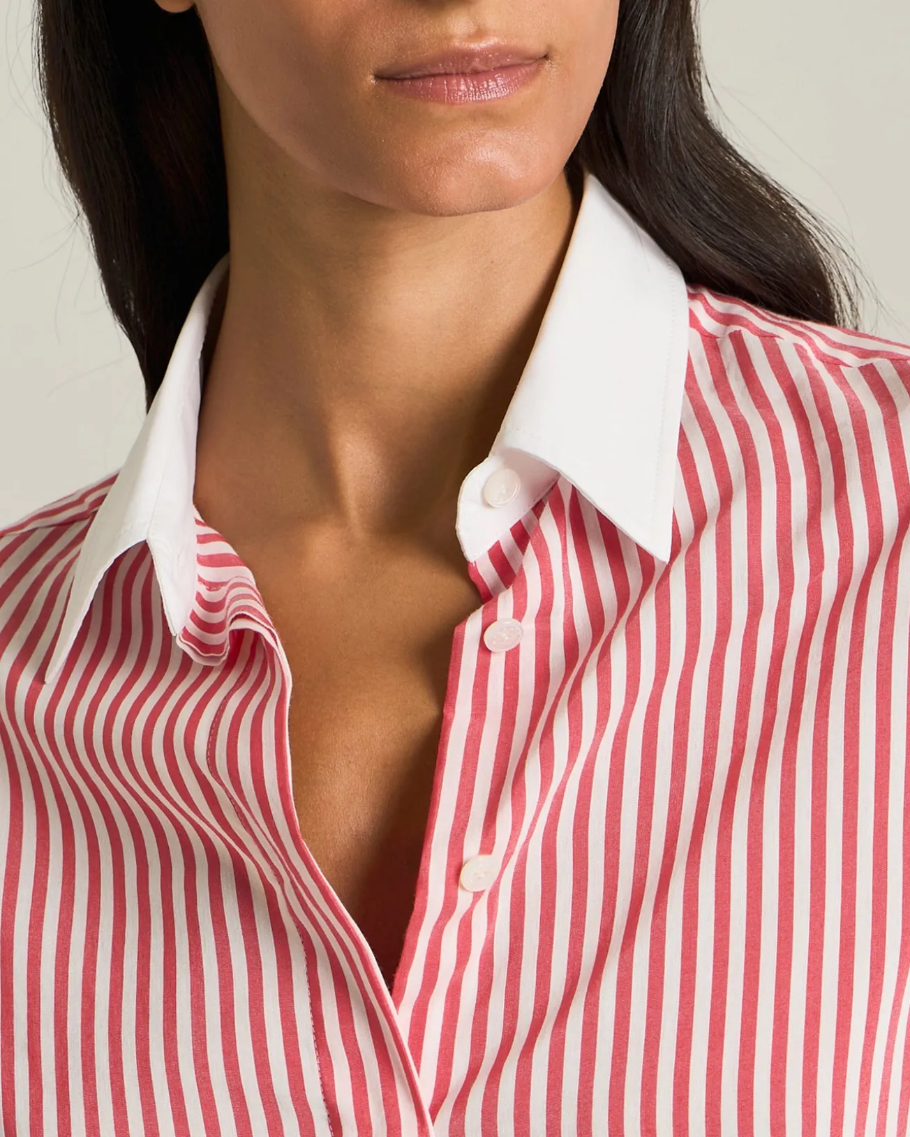 Camicia Donna Righe Cotone e Seta