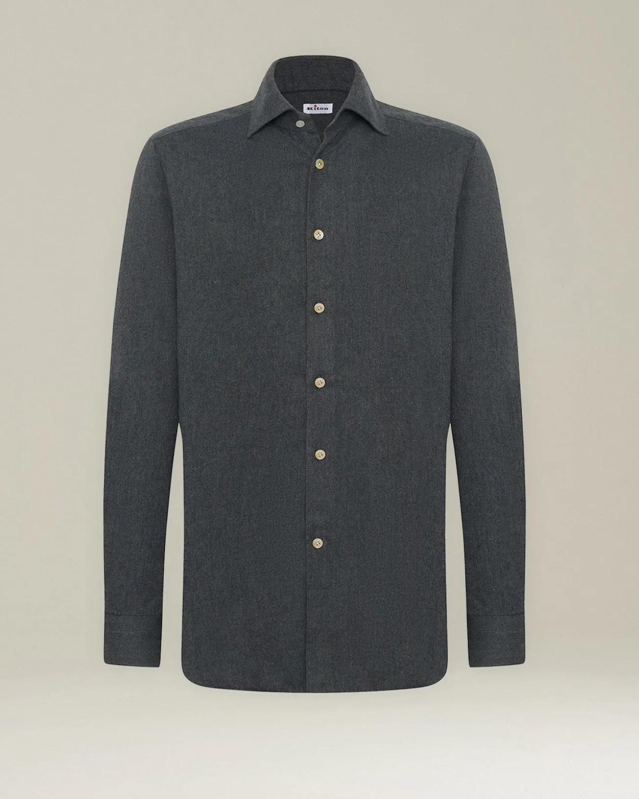 Camicia in Flanella Monochrome grigia scura