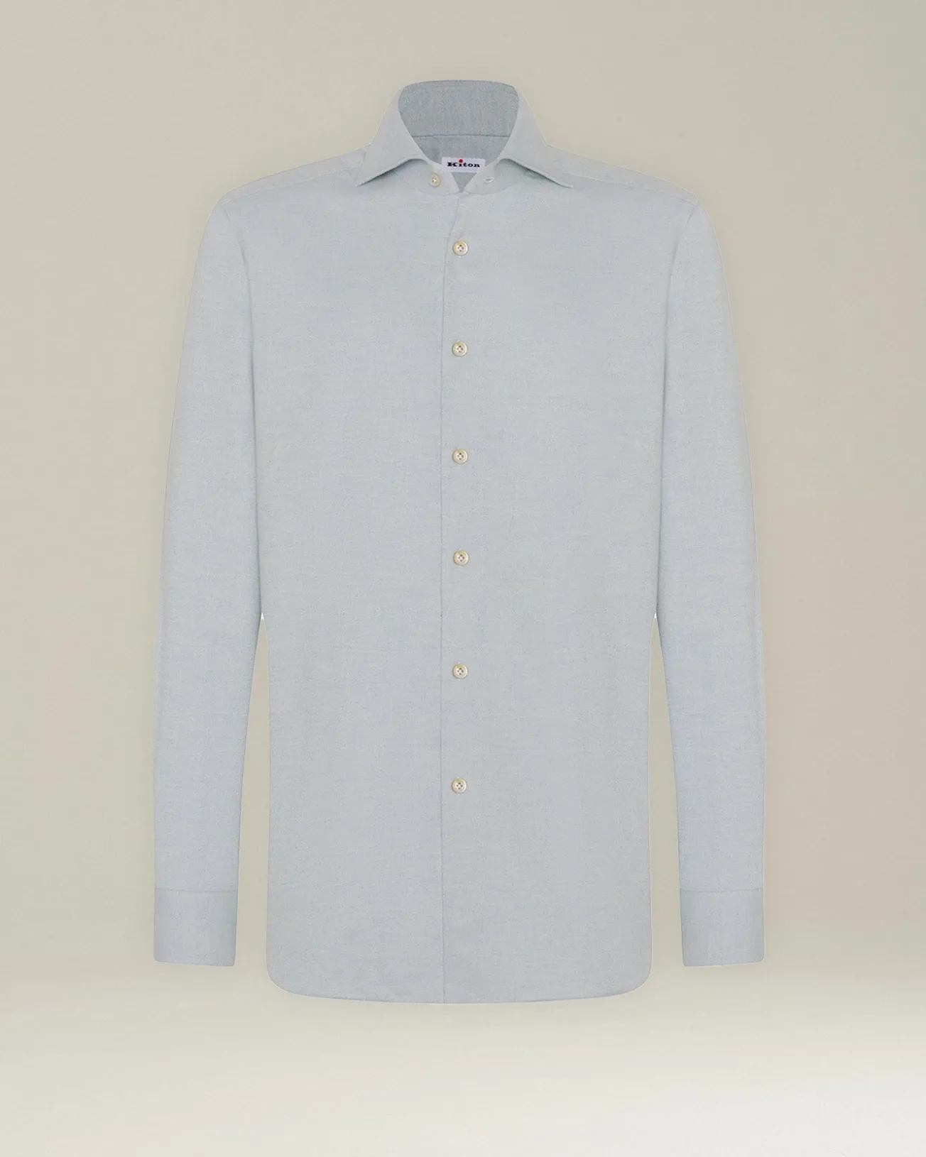 Camicia in Flanella Monochrome celeste chiaro