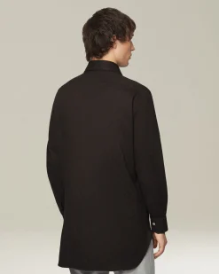 Camicia in Flanella Monochrome nera