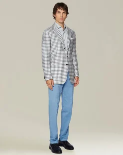 Camicia in Flanella Monochrome celeste chiaro