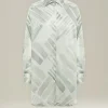 Camicia Oversize Ethnic Brush in Seta