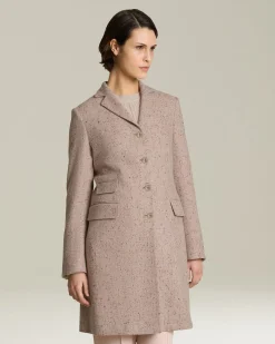 Cappotto donna in Cashmere effetto Donegal