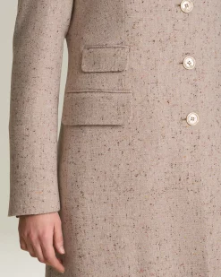 Cappotto donna in Cashmere effetto Donegal