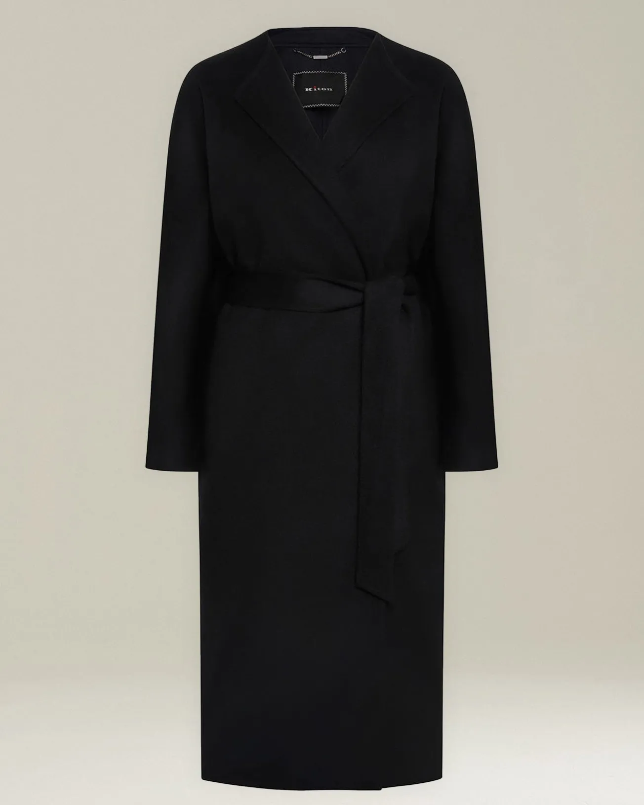 Cappotto donna lungo in cashmere nero