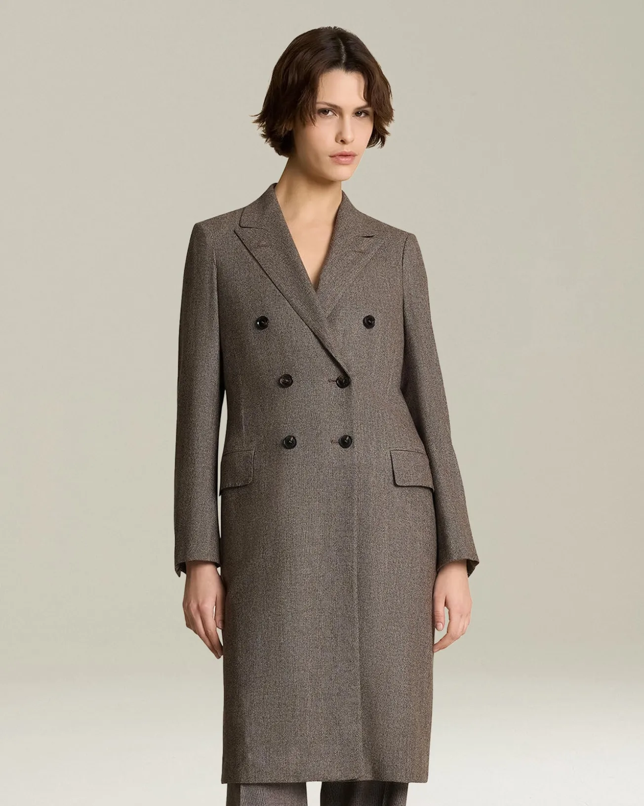 Cappotto in Lana e Cashmere Blend