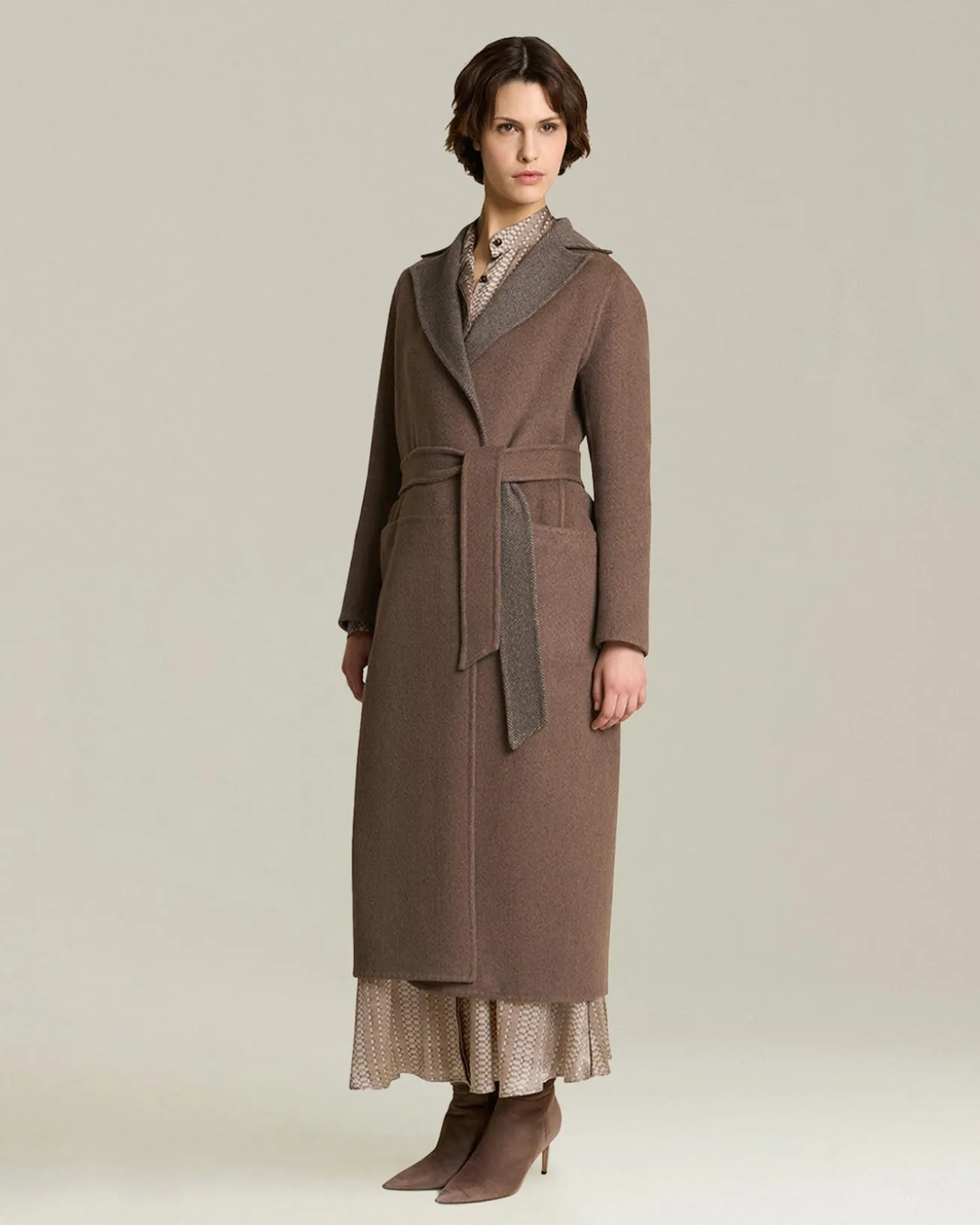 Cappotto Reversibile Double in Cashmere
