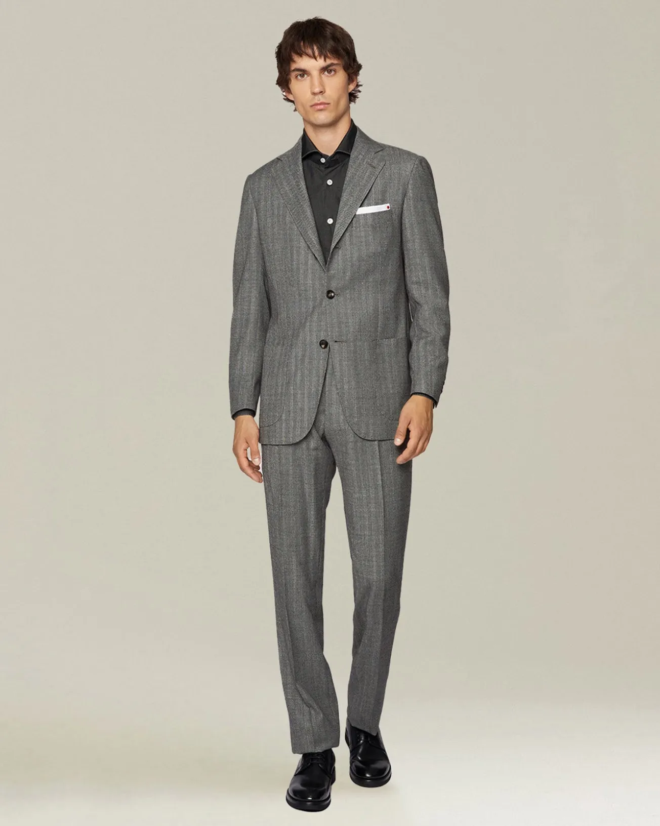 Completo uomo sartoriale in Lana Spigata