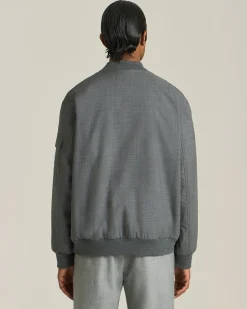 GIACCA BOMBER IN LANA KNT