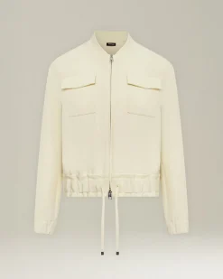 GIACCA BOMBER IN SETA