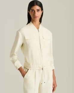 GIACCA BOMBER IN SETA