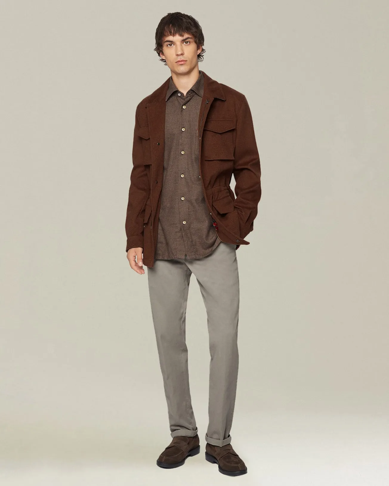 Giacca Utility Beaver in Cashmere