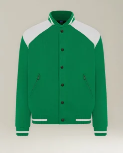 GIACCA VARSITY IN COTONE KNT - COLLEZIONE CAPSULE TENNIS