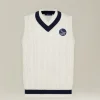 GILET IN MAGLIA DI COTONE KNT - CAPSULE TENNIS