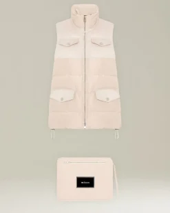 Gilet trapuntato donna in Cashmere idrorepellente