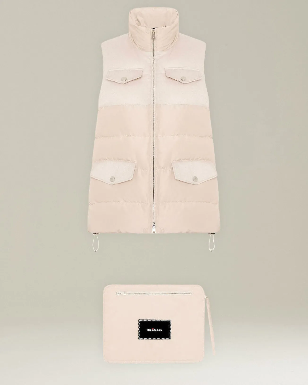 Gilet trapuntato donna in Cashmere idrorepellente