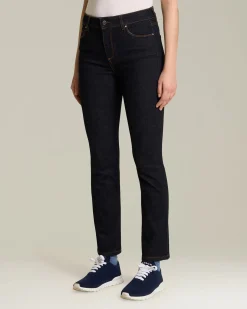 Jeans 5 Tasche sartoriale donna blu scuro