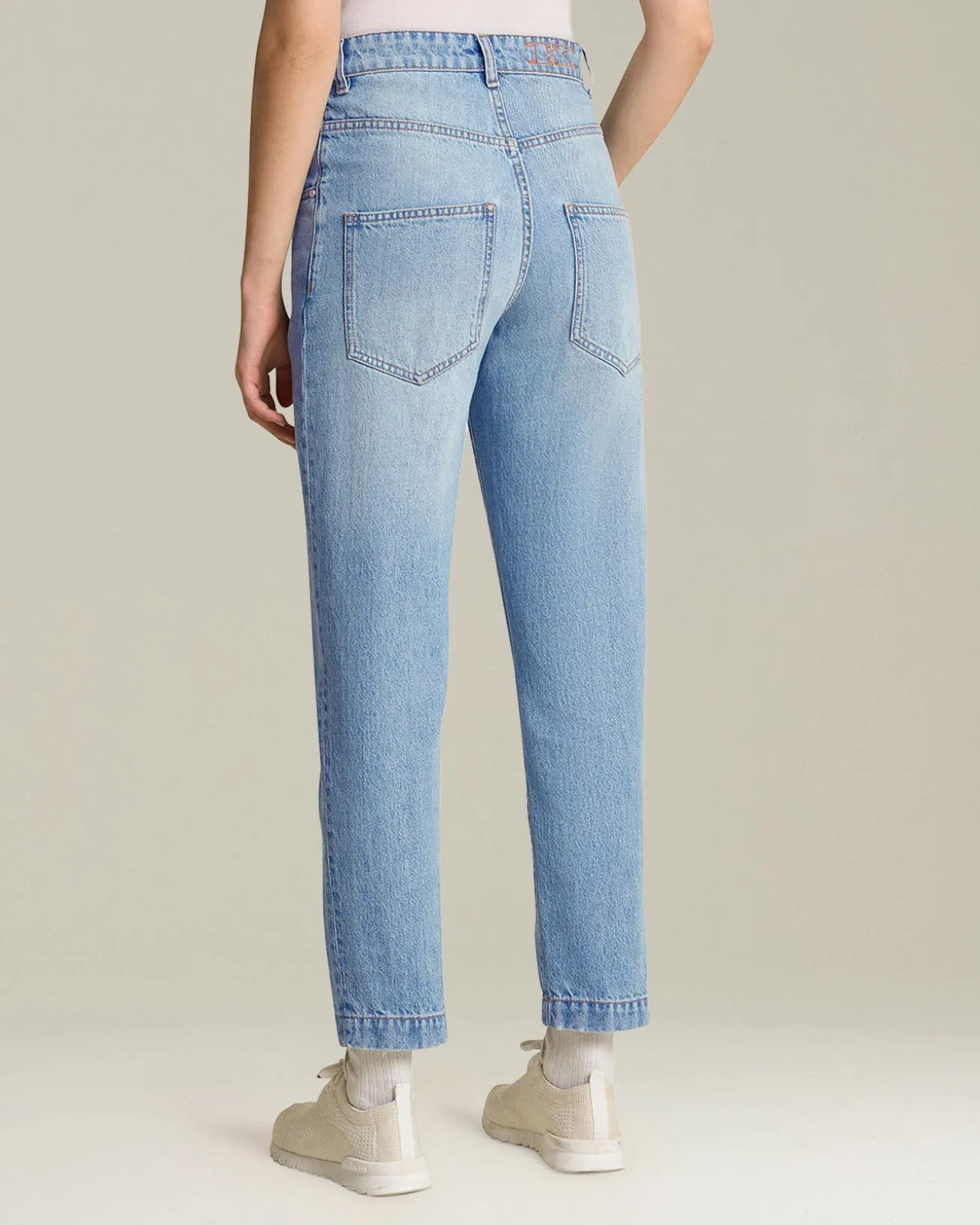 Jeans sartoriali Mum fit in Denim chiaro