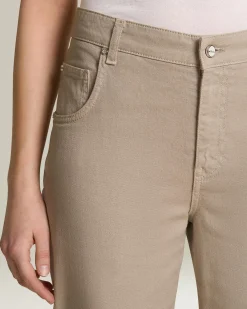 Jeans sartoriali Mum fit beige