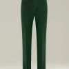 Jeans uomo Sartoriale in Denim e Cashmere verde pino