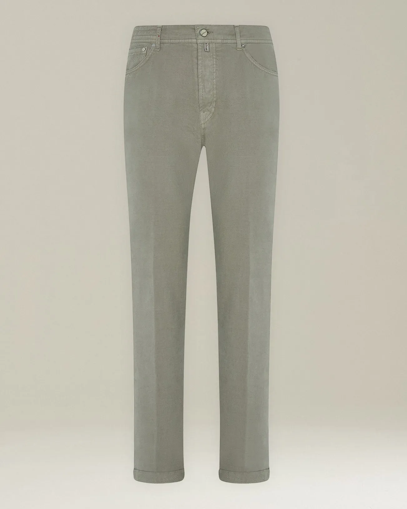 Jeans uomo Sartoriale in Denim e Cashmere sabbia