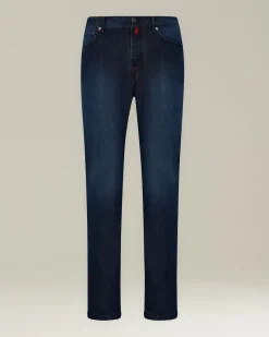 Jeans uomo Sartoriale in Denim e Cashmere indaco