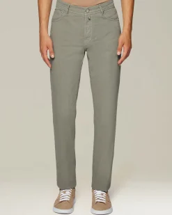 Jeans uomo Sartoriale in Denim e Cashmere sabbia