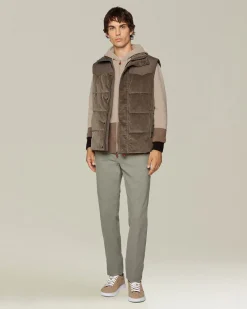 Jeans uomo Sartoriale in Denim e Cashmere sabbia