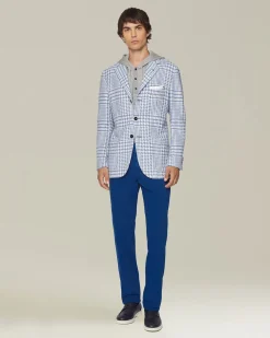 Jeans uomo Sartoriale in Denim e Cashmere bluette