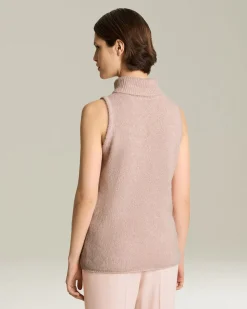 Lupetto smanicato in Alpaca Sleeveless