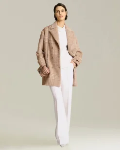 Maglia donna mezzo collo bianca 100% Lana